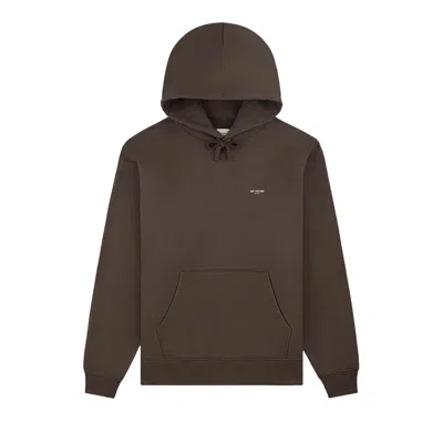 Pre-owned Aimé Leon Dore Micro Logo Hoodie 'coffee Bean' | Brown | Men's Size L