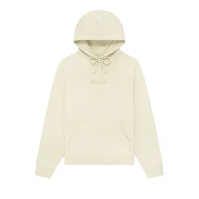 Pre-owned Aimé Leon Dore Embroidered Logo Hoodie 'aloe Wash' | Cream | Men's Size Xs In White