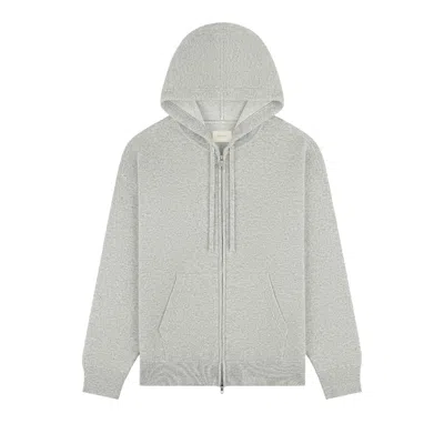 Pre-owned Aimé Leon Dore Full-zip Pavilion Cashmere Hoodie 'gym Grey' | Men's Size Xs In Gray