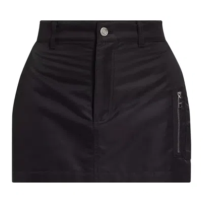 Pre-owned Purple Brand Nylon Woven Skirt 'black' | Women's Size M