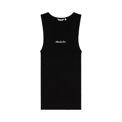 Pre-owned Aimé Leon Dore Embroidered Logo Tank Top 'jet Black' | Men's Size Xxl