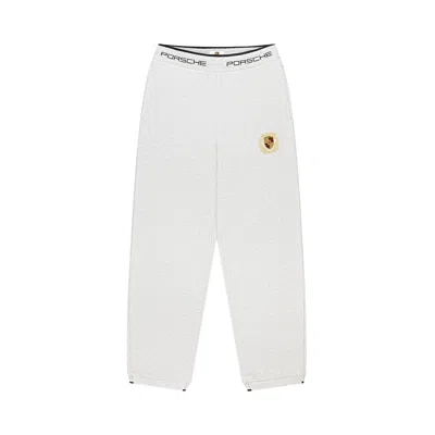 Pre-owned Aimé Leon Dore X Porsche Jacquard Logo Sweatpant 'silver Mix' | Men's Size Xs