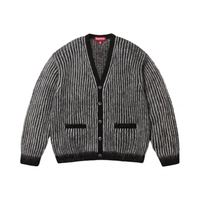 Pre-owned Supreme 2-tone Mohair Cardigan 'black' | Men's Size Xl