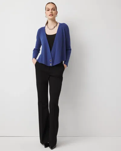 White House Black Market Surplice Cardigan Sweater In Blue