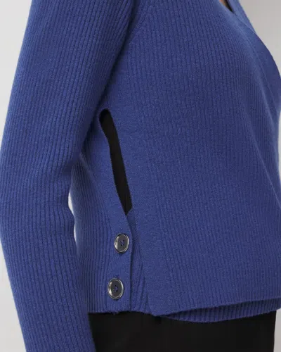 White House Black Market Surplice Cardigan Sweater In Blue