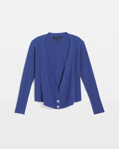 White House Black Market Surplice Cardigan Sweater In Blue