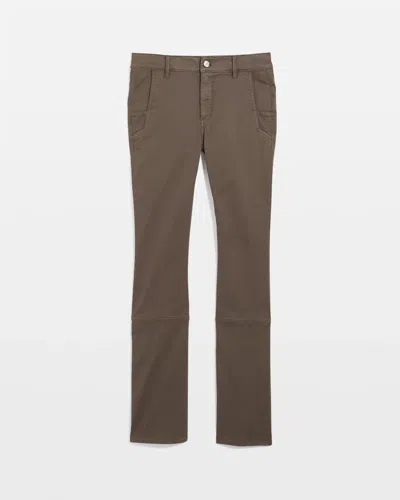 White House Black Market Pret Zip Hem High-rise Bootcut Jean In White