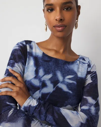 White House Black Market Floral Mesh Midi Dress In Multi