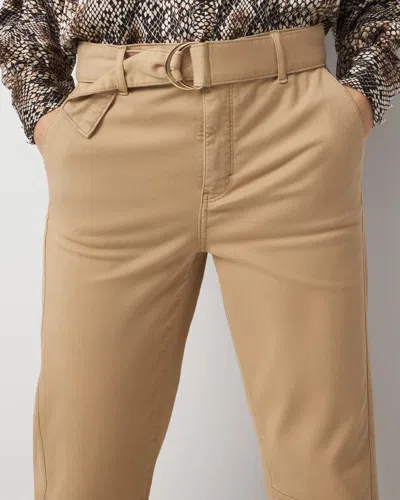 White House Black Market Pret High-rise Straight Ankle Pant In Brown