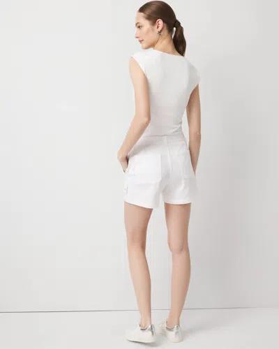 White House Black Market Pret Utility Shorts In Black