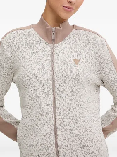 Guess Usa 4g Zip-up Sweater In Multi