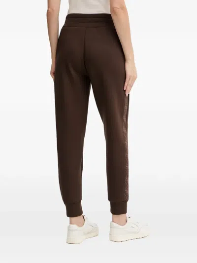 Guess Usa Brown Track Pants In Brown