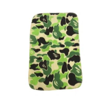 Pre-owned Bape Mini Blanket Green Camo Fleece A Bathing Ape Kaws