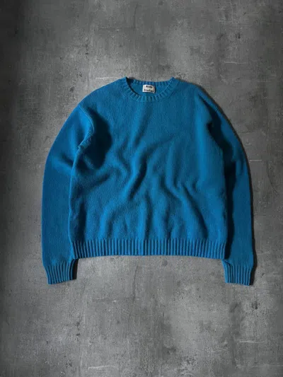 Pre-owned Acne Studios Samara Wool A/w 17 Blue Wool Sweater