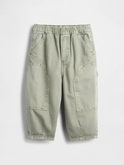 Gap Baby & Toddler Pull-on Barrel Carpenter Jeans In Green