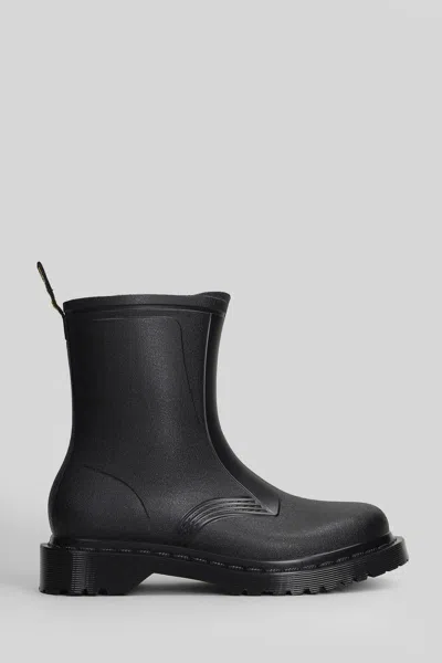 Dr. Martens 1460 Sub Max Combat Boots In Black Pvc In Black