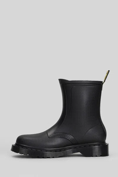 Dr. Martens 1460 Sub Max Combat Boots In Black Pvc In Black