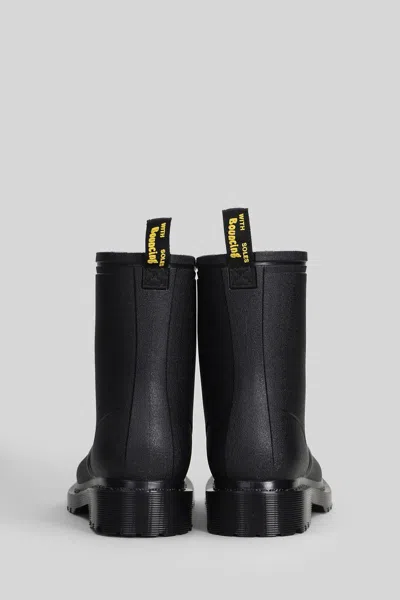 Dr. Martens 1460 Sub Max Combat Boots In Black Pvc In Black