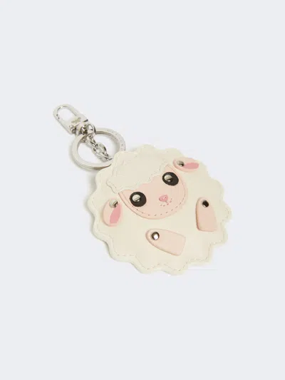 Weekend Max Mara Leather Keyring In Neutral