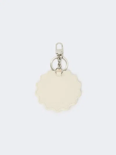 Weekend Max Mara Leather Keyring In Neutral