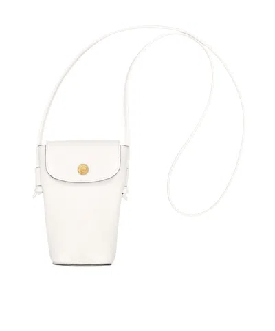 Longchamp Epure Phone Case With Leather Lace In White