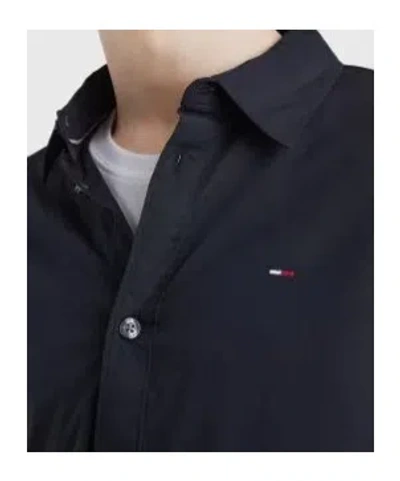 Tommy Hilfiger Stretch Regular Fit Poplin Shirt In Black