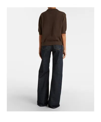 Khaite Davin Cashmere Sweater In Brown