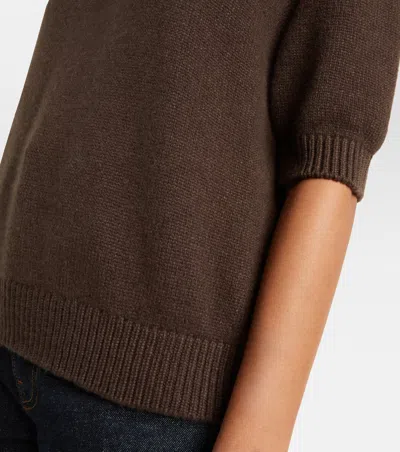 Khaite Davin Cashmere Sweater In Brown