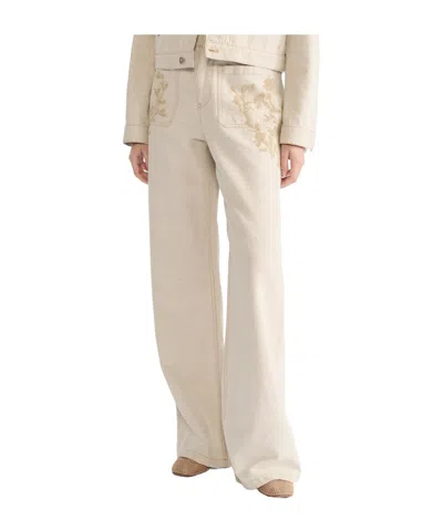 Dior Flared Jeans In Neutral