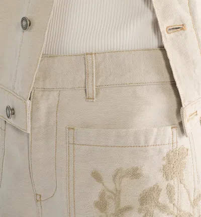 Dior Flared Jeans In Neutral