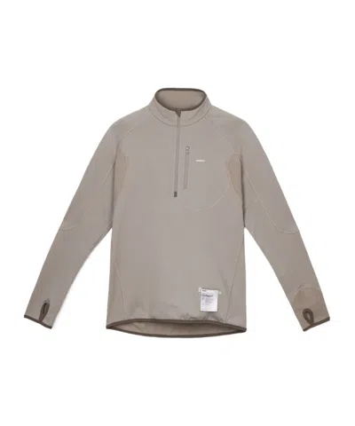 Satisfy Ghostfleece Half-zip Top In Neutral