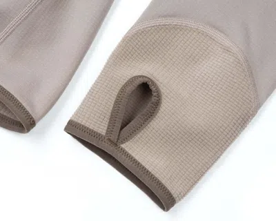 Satisfy Ghostfleece Half-zip Top In Neutral
