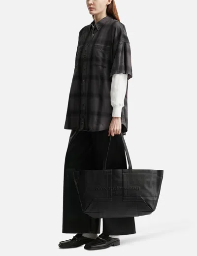 Alexander Wang Pack Tote In Leather Large In Black