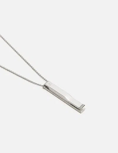 Avgvst Tie Clip On A Chain In Metallic