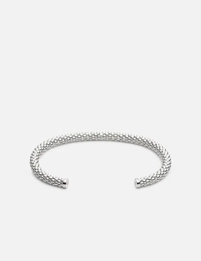 Avgvst Beaded Rope Bracelet In Silver