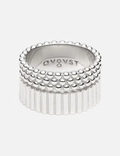 Avgvst Mixed Beads Ring In Silver