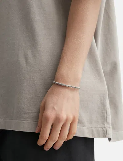 Avgvst Beaded Rope Bracelet In Silver