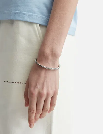 Avgvst Beaded Rope Bracelet In Silver