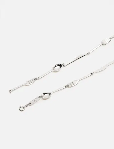 Avgvst X Crosby Studios Cutlery Necklace In Metallic