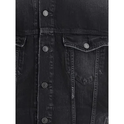 Balenciaga Hybrid Puffer Jackets Multicolor In Black