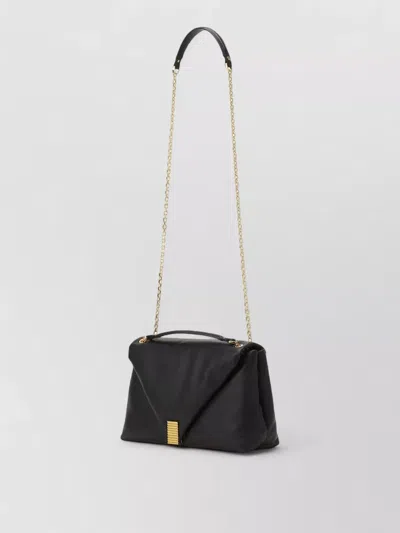 Lanvin Arpege Concerto Shoulder Bag Chain Strap In Black