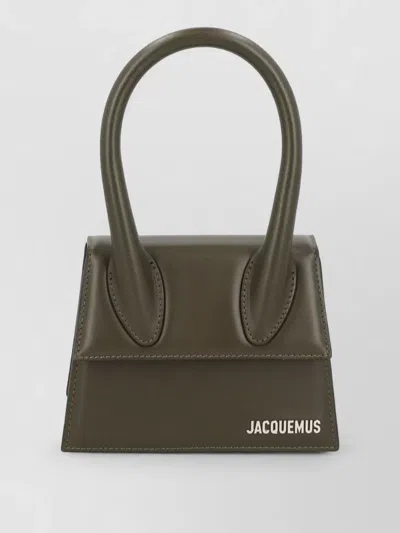 Jacquemus Chiquito Crossbody Bag Detachable Strap Handle In Green