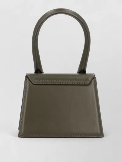Jacquemus Chiquito Crossbody Bag Detachable Strap Handle In Green