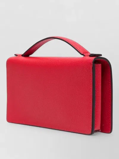 Valentino Vlogo Signature Chain Wallet And Handle In Brown