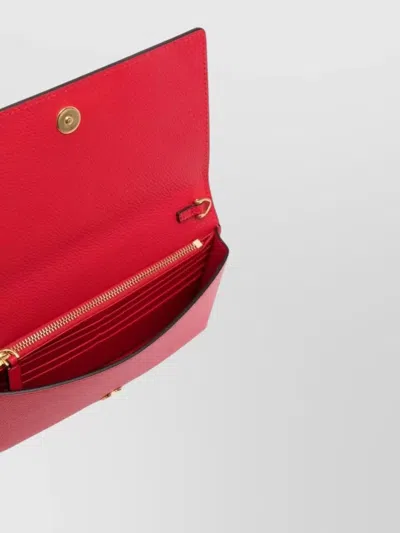 Valentino Vlogo Signature Chain Wallet And Handle In Brown