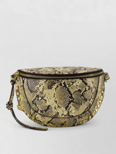 Isabel Marant Skano Gb Leather Belt Bag Snakeskin In Multi