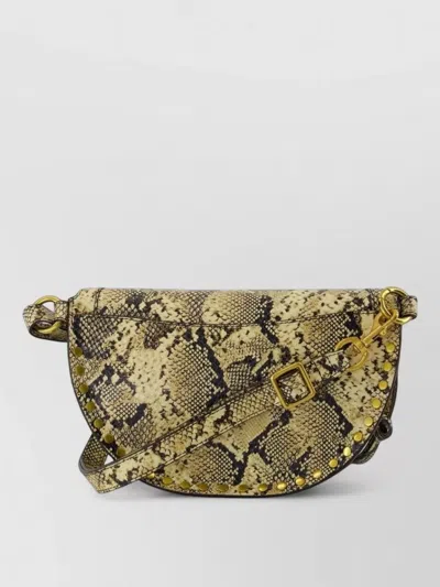 Isabel Marant Skano Gb Leather Belt Bag Snakeskin In Multi