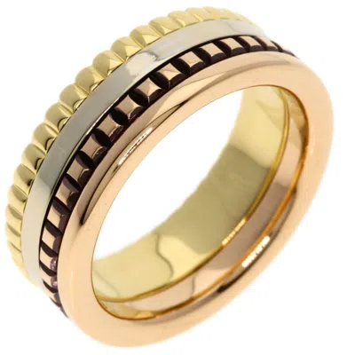 Pre-owned Boucheron Pink White Yellow Band Ring () In Multi