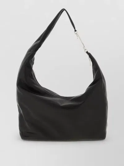 Rick Owens Gemini Shoulder Bag Adjustable Strap Hardware In Black