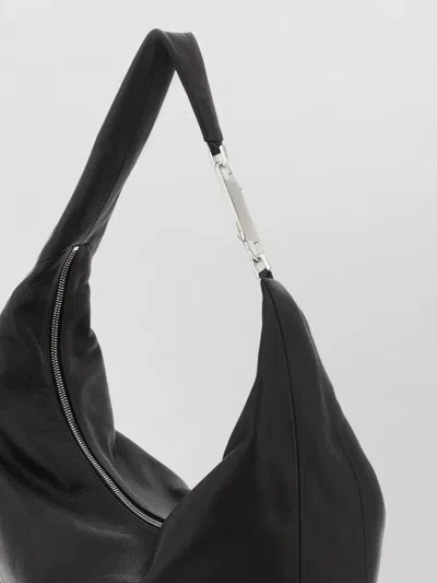 Rick Owens Gemini Shoulder Bag Adjustable Strap Hardware In Black